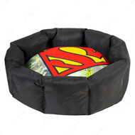 Лежанка для собак и котов со сменной подушкой - Супермен WAUDOG Relax