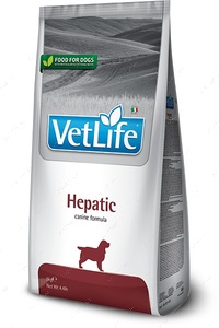 Лікувальний сухий корм для собак, при хронічній печінковій недостатності Vet Life Hepatic