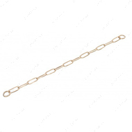 Long Link широкое звено цепочка-ошейник, 3 мм, куроган сталь