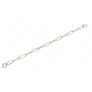 Long Link широкое звено цепочка-ошейник, 3 мм, куроган сталь