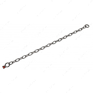 Long Link среднее звено ошейник для собак, 3 мм, черная сталь
