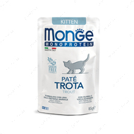 Вологий корм для кошенят з фореллю Monge Monoprotein Kitten Trota