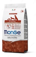 Сухий корм із м'ясом ягняти для цуценят усіх порід Monge Dog All breeds Puppy & Junior lamb & rice