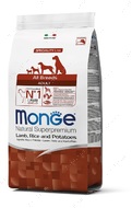 Сухий корм із м'ясом ягняти для собак усіх порід Monge Dog All breeds Adult lamb & rice