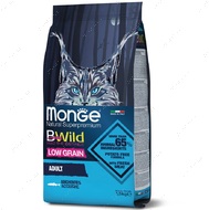 Низькозерновий сухий корм з анчоусами для дорослих котів MONGE CAT BWILD LOW GRAIN ANCHOVIES