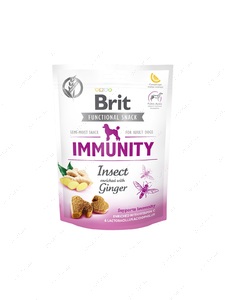 Функціональні ласощі для собак, із комахами та імбиром для імунітету Brit Care Dog Functional Snack Immunity Insect