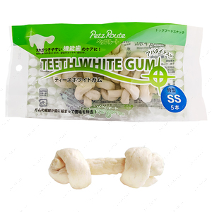 Ласощі для собак кістка жувальна для чищення зубів Petz Route Teeth White Gum