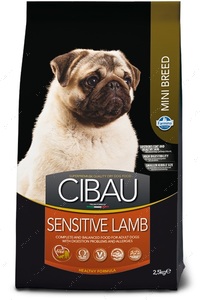 Сухий корм для дорослих собак міні порід з чутливим травленням з ягням CIBAU SENSITIVE ADULT MINI