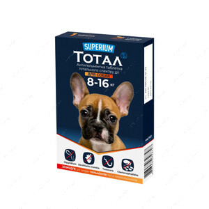 Таблетки антигельминтные для собак 8 до 16 кг SUPERIUM Total