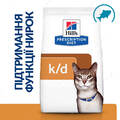 Лікувальний корм для котів при захворюванні нирок, серця з тунцем Hill's Prescription Diet k/d
