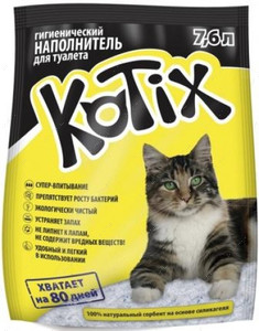 Котикс Наполнитель силикагелевый KOTIX 7,6 литров