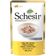 Натуральні консерви з тунцем та куркою для котів Schesir Tuna and Chicken