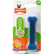 Жувальна іграшка для собак, зі смаком курки Nylabone Moderate Chew Dental Bone