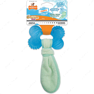 Жувальна іграшка для цуценят, зі смаком арахісу Nylabone Puppy Chew Freezer Bone with Washcloth