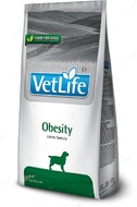 Лікувальний сухий для зниження зайвої ваги собак та діабеті Vet Life Obesity