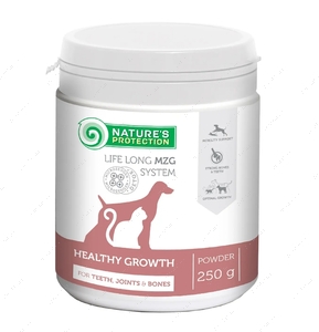 Харчова добавка для зубів та кісток для собак та котів Nature's Protection Healthy growth Formula