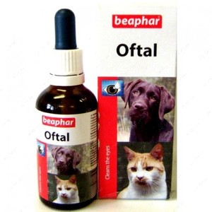 Средство для очистки глаз для собак и кошек Oftal