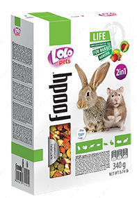 Овоще-фруктовый корм для хомяка и кролика LoLo Pets foody for Rabbit & Hamster