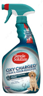Насичений киснем рідкий засіб для нейтралізації запахів і видалення стійких плям Simple Solution Oxy Charged Stain&Odor Remover