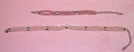  Ожерелье жемчужное двухрядное "Сюрприз" розовое