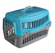 Переноска для кошек и собак, серо-голубая AnimAll CNR-102