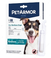 ПЕТАРМОР краплі від бліх, кліщів, вошей для собак 10 - 20 кг PetArmor Medium