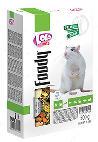 Полнорационный корм для декоративных крыс LoLo Pets foody for rats
