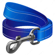 Повідець для собак нейлоновий світловідбивний WAUDOG Nylon Mono синий