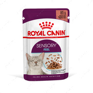 Консерви для котів стимулюючі тактильні рецептори ротової порожнини шматочки в соусі Royal Canin Sensory Feel