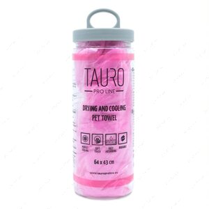 Рушник для сушки та охолодження тварин Tauro Pro Line - Drying and Cooling Pet Towel pink