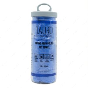 Рушник для сушки та охолодження тварин Tauro Pro Line - Drying and Cooling Pet Towel blue