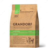 Сухий корм з ягням та індичкою для собак для дрібних порід Grandorf Lamb & Turkey Adult Mini Breed