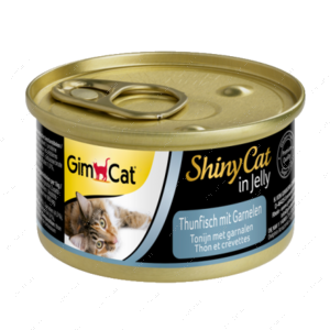 Консерви для котів з тунцем і креветками GimCat Shiny Cat