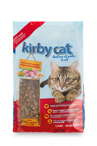 Сухой корм для котов курица, индейка и овощи KIRBY CAT