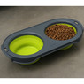 Складная миска для кормления зеленая Collapsible Pet Feeder™