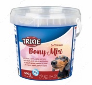 Лакомство для собак Микс со вкусом говядины, баранины, лосося, курицы Soft Snack Bony Mix