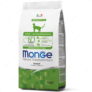 Сухий корм для дорослих котів з кроликом Monge Natural Super premium Monoprotein Rabbit