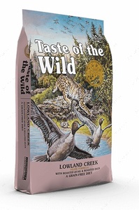 Сухий корм для котів всіх порід на всіх стадіях життя з перелілкою та качкою Taste of the Wild Lowland Creek Feline Formula