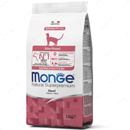 Сухий корм для стерилізованих кішок та котів з яловичиною Monge Cat Monoprotein Sterilised Beef 