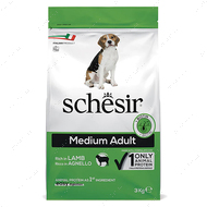 Сухий корм з ягням для собак середніх порід Schesir Dog Medium Adult Adult Lamb