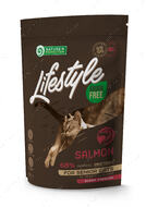 Сухий беззерновий корм для літніх котів із лососем Lifestyle Grain Free Salmon Senior Cat