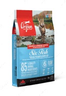 Сухий корм для котів і кошенят із рибою ORIJEN Six fish cat & kitten
