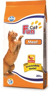 Сухий корм для дорослих котів із куркою FUN CAT Meat