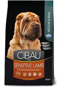 Сухий корм для дорослих собак середніх та великих порід з ягням CIBAU SENSITIVE LAMB MEDIUM/MAXI