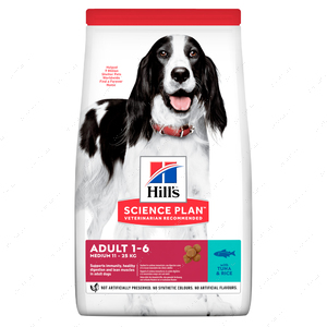 Сухий корм для дорослих собак середніх порід з тунцем і рисом Hill's Science Plan Adult Medium