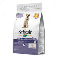 Монопротеїновий сухий корм для літніх або малоактивних собак середніх порід з куркою Schesir Dog Medium Mature