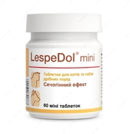 Таблетки для собак маленьких порід та котів із захворюваннями сечостатевої системи та нирок Dolfos LespeDol mini