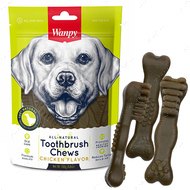 Ласощі для собак зубна щітка Wanpy Toothbrush Chews Chicken