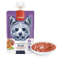 ВАНПІ КРЕМ-ПЮРЕ КАЧКА З МОРКВОЮ рідкий корм для собак Wanpy Duck Carrot & Pea