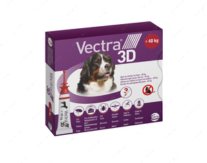 ВЕКТРА 3D капли от блох и клещей для собак и щенков от 40-65 кг VECTRA 3D Ceva